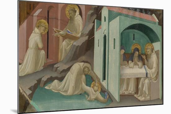 Incidents in the Life of Saint Benedict, 1408-Lorenzo Monaco-Mounted Giclee Print