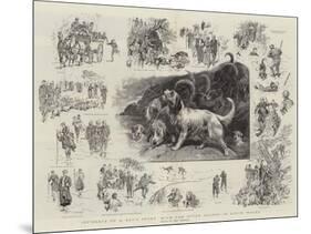 Incidents of a Day's Sport with the Otter Hounds in South Wales-John Charlton-Mounted Giclee Print