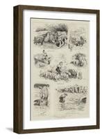 Incidents of Farmyard Life-Edward Killingworth Johnson-Framed Giclee Print