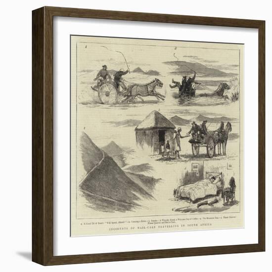 Incidents of Mail-Cart Travelling in South Africa-null-Framed Giclee Print