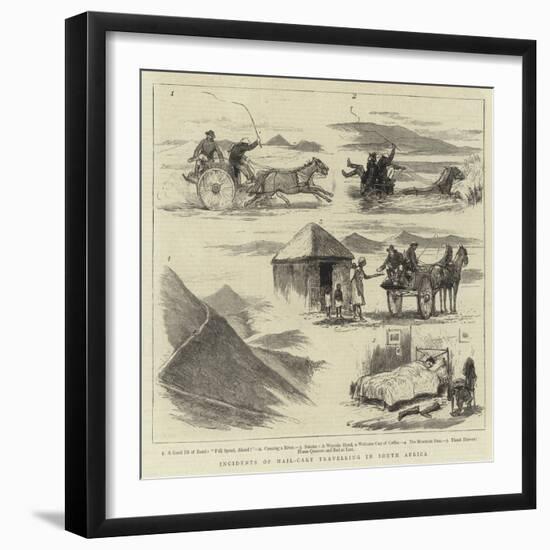 Incidents of Mail-Cart Travelling in South Africa-null-Framed Giclee Print