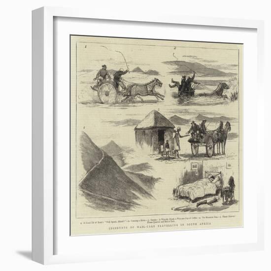 Incidents of Mail-Cart Travelling in South Africa-null-Framed Giclee Print