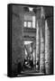 Incised Columns of Temple of Amon-Francis Frith-Framed Stretched Canvas