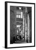 Incised Columns of Temple of Amon-Francis Frith-Framed Photographic Print