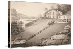 Incline Boat Carried to an Upper Canal Level, 1797-Robert Fulton-Stretched Canvas