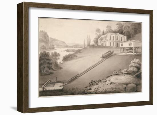 Incline Boat Carried to an Upper Canal Level, 1797-Robert Fulton-Framed Giclee Print