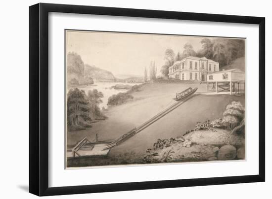 Incline Boat Carried to an Upper Canal Level, 1797-Robert Fulton-Framed Giclee Print