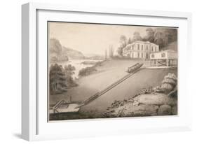 Incline Boat Carried to an Upper Canal Level, 1797-Robert Fulton-Framed Giclee Print