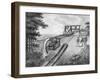 Inclined Plane Powered by Water Wheel in Used on a Canal, 1796-null-Framed Giclee Print