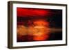 Incoming in Red-Philippe Sainte-Laudy-Framed Photographic Print