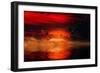 Incoming in Red-Philippe Sainte-Laudy-Framed Photographic Print