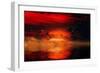 Incoming in Red-Philippe Sainte-Laudy-Framed Photographic Print