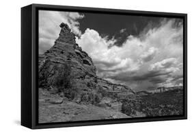 Incoming Storm at a Vortex Site in Sedona, AZ-Andrew Shoemaker-Framed Stretched Canvas