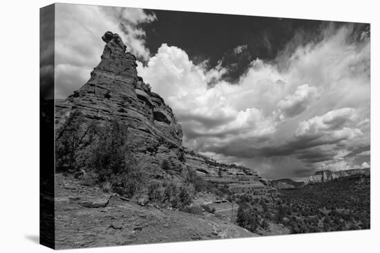 Incoming Storm at a Vortex Site in Sedona, AZ-Andrew Shoemaker-Stretched Canvas