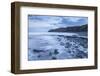 Incoming Tide at Kilve Beach in Somerset, England. Winter (January)-Adam Burton-Framed Photographic Print