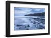 Incoming Tide at Kilve Beach in Somerset, England. Winter (January)-Adam Burton-Framed Photographic Print