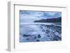 Incoming Tide at Kilve Beach in Somerset, England. Winter (January)-Adam Burton-Framed Photographic Print