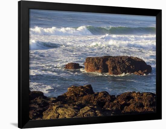 Incoming Tide at Yachats, Yachats, Oregon, USA-Michel Hersen-Framed Photographic Print