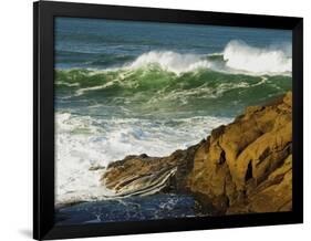 Incoming Tide at Yachats, Yachats, Oregon, USA-Michel Hersen-Framed Photographic Print