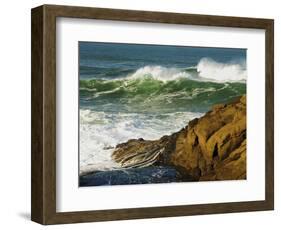 Incoming Tide at Yachats, Yachats, Oregon, USA-Michel Hersen-Framed Photographic Print