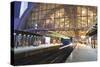 Incoming Train, Alexanderplatz S Bahn Station, Berlin, Germany, Europe-Markus Lange-Stretched Canvas