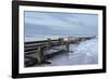 Incoming waves hitting a groyne at Walcott, Norfolk, England, United Kingdom, Europe-Jon Gibbs-Framed Photographic Print