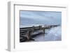 Incoming waves hitting a groyne at Walcott, Norfolk, England, United Kingdom, Europe-Jon Gibbs-Framed Photographic Print