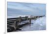 Incoming waves hitting a groyne at Walcott, Norfolk, England, United Kingdom, Europe-Jon Gibbs-Framed Photographic Print