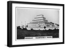 Incomparable Pagoda, Mandalay, Burma, C1925-null-Framed Giclee Print