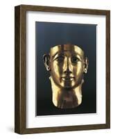 Incomplete Gold Mask of Sheshena II, from Tanis-null-Framed Giclee Print