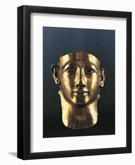 Incomplete Gold Mask of Sheshena II, from Tanis-null-Framed Giclee Print