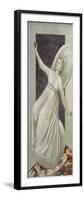 Inconstancy, Female Figure Rolling Down a Slope Precariously Balanced on a Wheel-Giotto di Bondone-Framed Giclee Print