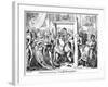 Inconvenience of a Crowded Drawing Room, 1818-George Cruikshank-Framed Giclee Print