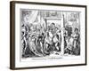 Inconvenience of a Crowded Drawing Room, 1818-George Cruikshank-Framed Giclee Print