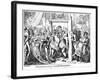Inconvenience of a Crowded Drawing Room, 1818-George Cruikshank-Framed Giclee Print