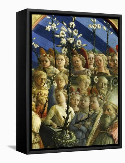 Incoronazione Maringhi or Coronation of Virgin-Filippo Lippi-Framed Stretched Canvas