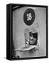 Incorrigible Killer Peering from Cell, Has Killed Two Men While in Prison-Frank Scherschel-Framed Stretched Canvas