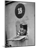 Incorrigible Killer Peering from Cell, Has Killed Two Men While in Prison-Frank Scherschel-Mounted Photographic Print