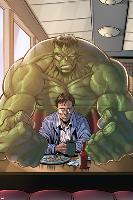 Incredible Hulks No.635: Bruce Banner Sitting with Coffee-Tom Grummett-Lamina Framed Poster