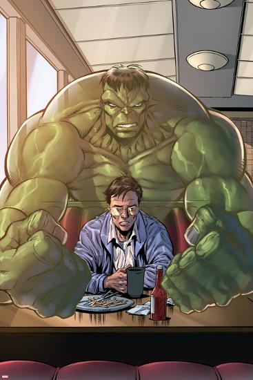 Incredible Hulks No.635: Bruce Banner Sitting with Coffee-Tom Grummett-Lamina Framed Poster