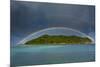 Incredible Rainbow over an Islet Off Ofu Island-Michael Runkel-Mounted Photographic Print