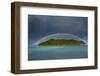 Incredible Rainbow over an Islet Off Ofu Island-Michael Runkel-Framed Photographic Print