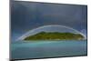 Incredible Rainbow over an Islet Off Ofu Island-Michael Runkel-Mounted Photographic Print