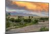 Incredible Stormy Light on the Madison River at Sunset Near Ennis, Montana, USA-Chuck Haney-Mounted Photographic Print