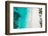 Incredible View of the White Sandy Beach from a Bird's Eye View. Top View of Beautiful White Sand B-Iren_Key-Framed Photographic Print