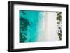 Incredible View of the White Sandy Beach from a Bird's Eye View. Top View of Beautiful White Sand B-Iren_Key-Framed Photographic Print