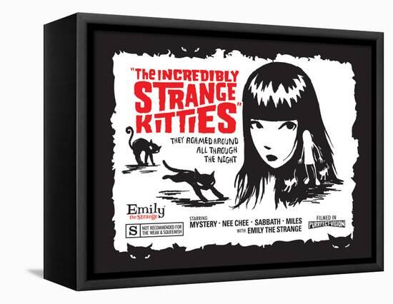 Incredibly Strange Kitties-Emily the Strange-Framed Stretched Canvas