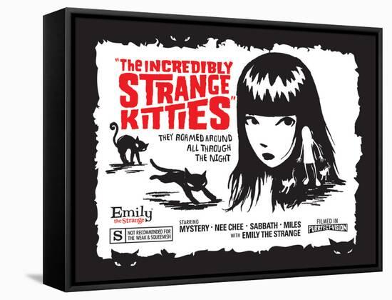 Incredibly Strange Kitties-Emily the Strange-Framed Stretched Canvas