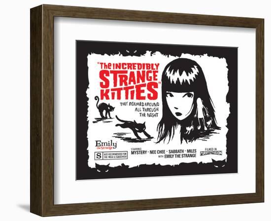 Incredibly Strange Kitties-Emily the Strange-Framed Photographic Print