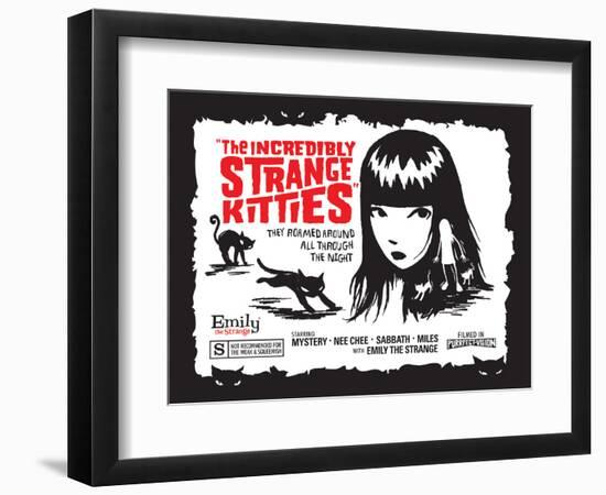 Incredibly Strange Kitties-Emily the Strange-Framed Photographic Print